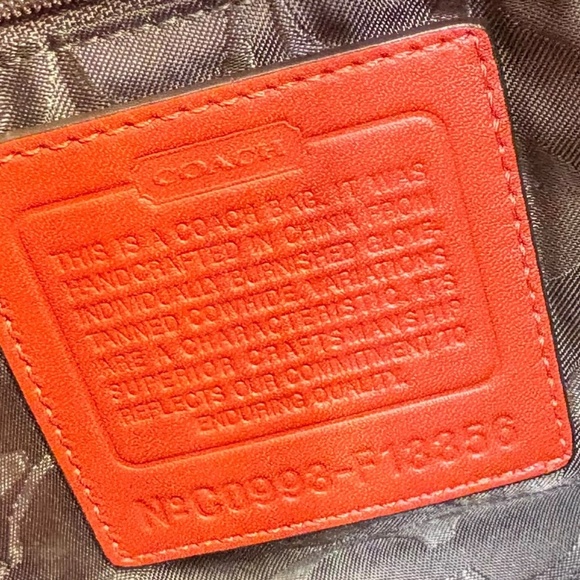 Coach vintage y2k F13356 RARE bleaker XL hobo bag orange rust burnt sienna - Picture 11 of 16